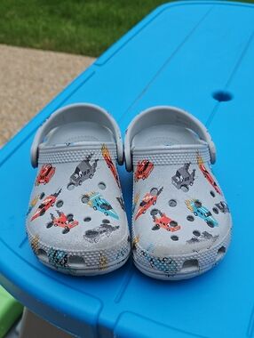 Kids Crocs Race Car Print